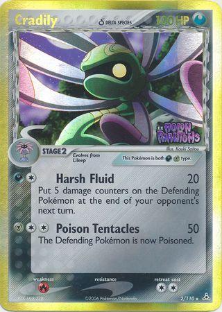 Cradily (2/110) (Delta Species) (Stamped) [EX: Holon Phantoms] - for just $11.50! 