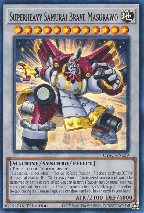 Superheavy Samurai Brave Masurawo [CYAC-EN039] Ultra Rare - for just $0.40! 
