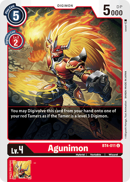 Agunimon [BT4-011] [Great Legend] - Just $0.09! Shop now at Retro Gaming of Denver