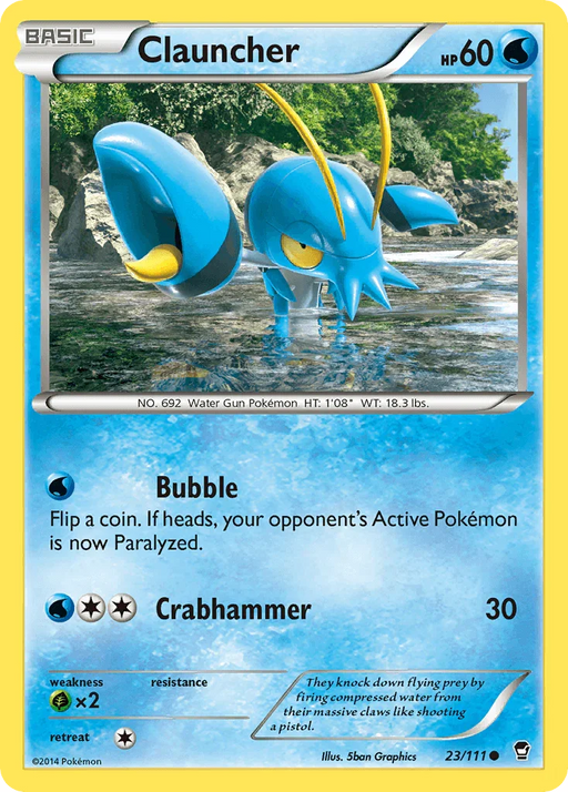 Clauncher (23/111) [XY: Furious Fists] - for just $0.10! 
