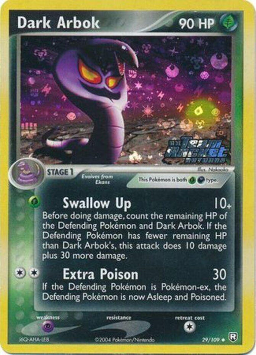 Dark Arbok (29/109) (Stamped) [EX: Team Rocket Returns] - for just $27.95! 