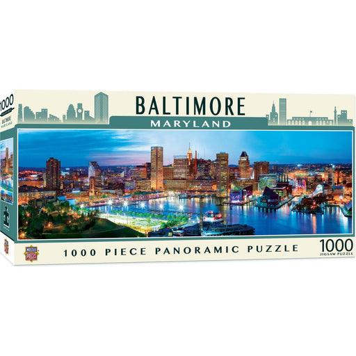 Baltimore, Maryland 1000 Piece Panoramic Jigsaw Puzzle - Just $19.99! Shop now at Retro Gaming of Denver