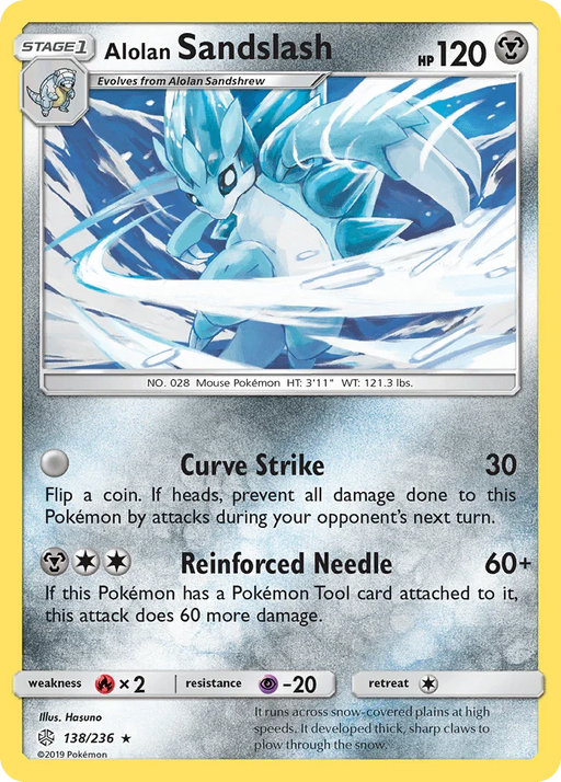 Alolan Sandslash (138/236) [Sun & Moon: Cosmic Eclipse] - for just $0.25! 