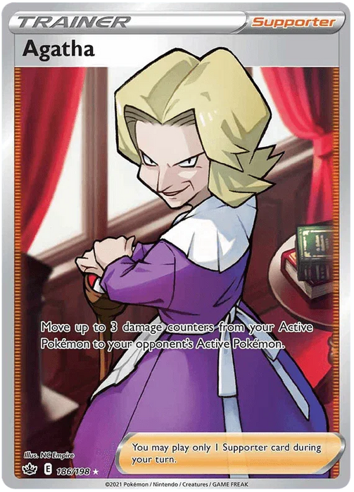Agatha (186/198) [Sword & Shield: Chilling Reign] - for just $1.85! 