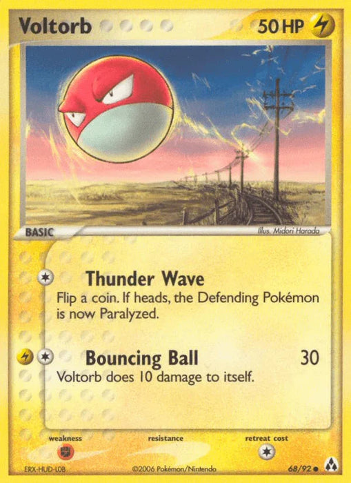Voltorb (68/92) [EX: Legend Maker] - for just $0.20! 