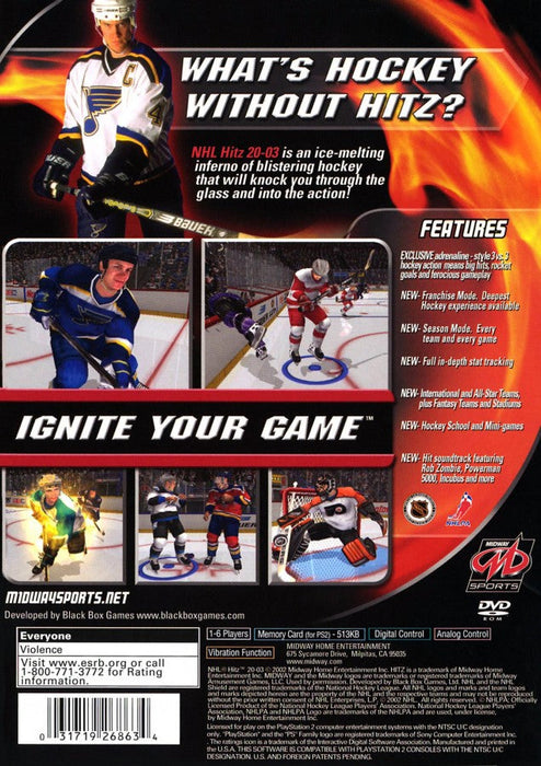NHL Hitz 2003 – PlayStation 2 (PS2) - for just $23.99! 