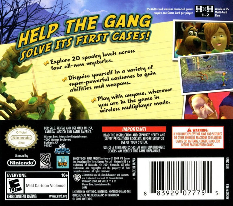 Scooby-Doo: First Frights – Nintendo DS (DS) - for just $0! 