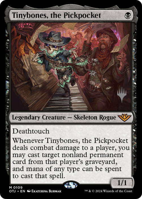 Tinybones, the Pickpocket (PPOTJ-109) - Outlaws of Thunder Junction Promos - for just $1.52! 