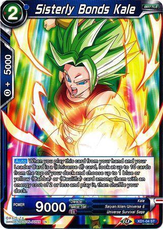 Sisterly Bonds Kale (XD1-04) [Assault of the Saiyans] - for just $0.20! 