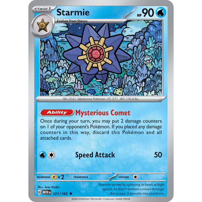 Starmie (121/165) [Scarlet & Violet: 151] - Just $0.05! Shop now at Retro Gaming of Denver