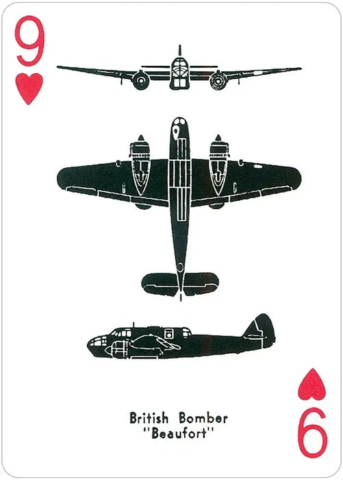World War II Airplane Spotter Playing Cards Deck - for just $7.99! 