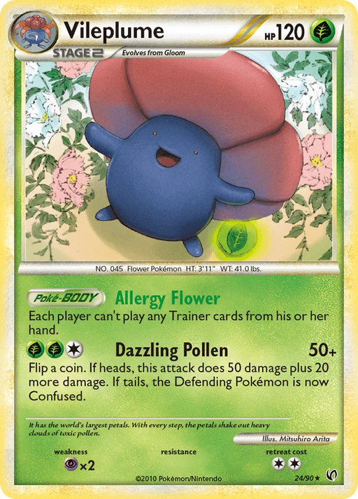 Vileplume (24/90) [HeartGold & SoulSilver: Undaunted] - for just $2.35! 