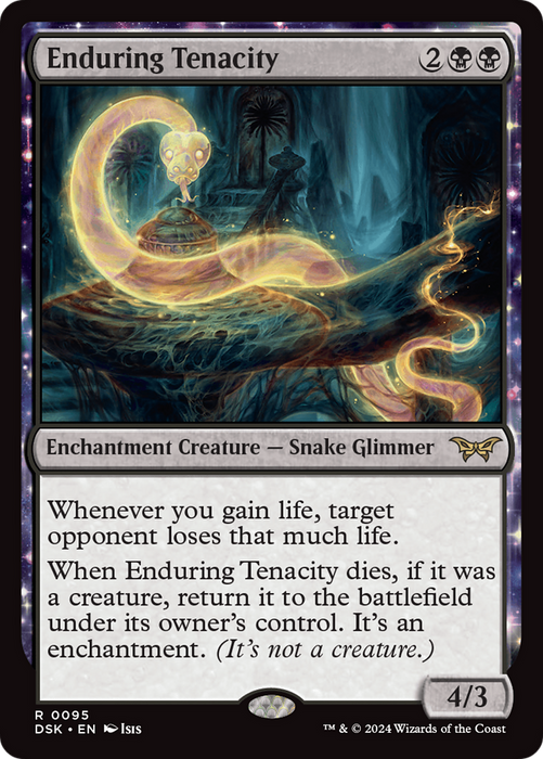 Enduring Tenacity (DSK-095) - Duskmourn: House of Horror: (enchantment) Foil - for just $4.45! 