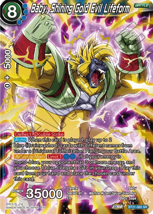 Baby, Shining Gold Evil Lifeform (BT21-060) [Wild Resurgence] - for just $0.10! 