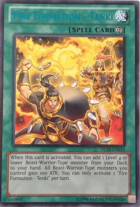 Fire Formation - Tenki (Blue) [DL18-EN014] Rare - for just $0.35! 