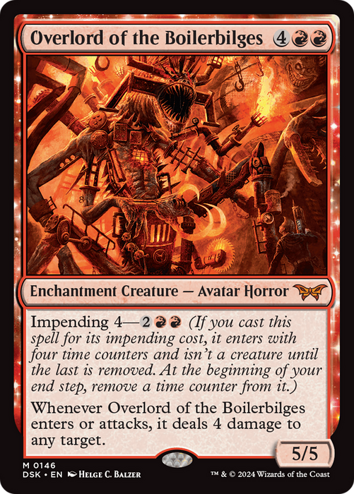 Overlord of the Boilerbilges (DSK-146) - Duskmourn: House of Horror: (enchantment) Foil - for just $0.85! 