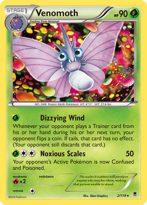 Venomoth (2/119) [XY: Phantom Forces] - for just $0.30! 