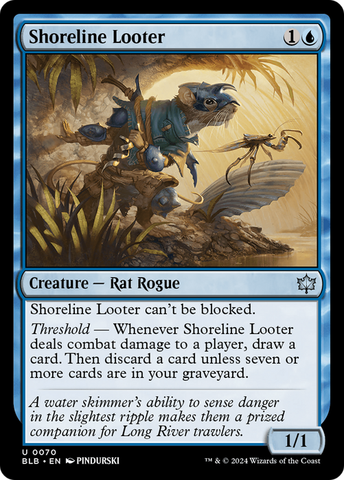 Shoreline Looter (BLB-070) - Bloomburrow - for just $0.07! 