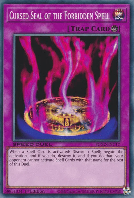 Cursed Seal of the Forbidden Spell [SGX2-ENC17] Common - for just $0.10! 