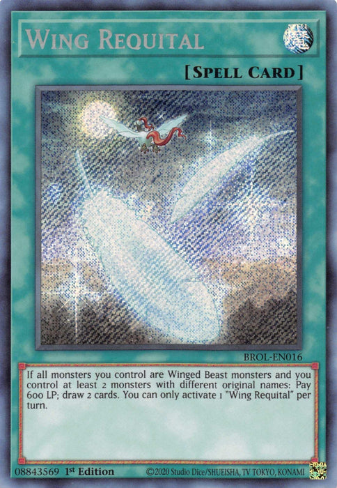 Wing Requital [BROL-EN016] Secret Rare - for just $0.15! 
