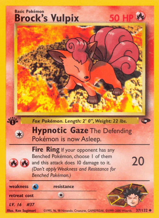 Brock's Vulpix (37/132) [Gym Challenge 1st Edition] - for just $2.30! 