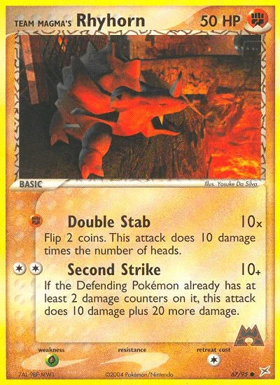 Team Magma's Rhyhorn (67/95) [EX: Team Magma vs Team Aqua] - for just $0.35! 