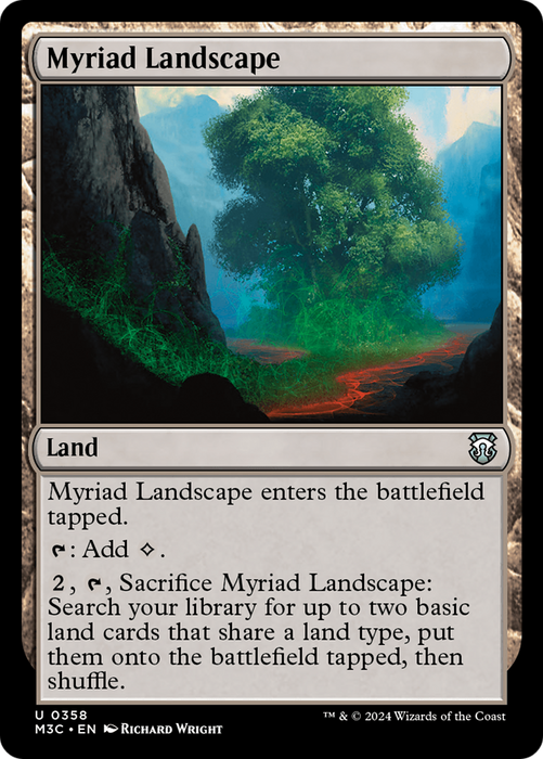 Myriad Landscape (Ripple Foil) [Modern Horizons 3 Commander] - Just $0.35! Shop now at Retro Gaming of Denver