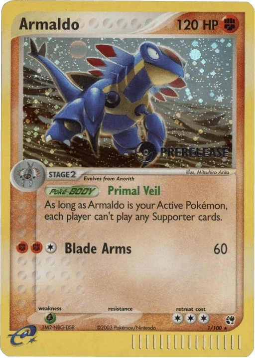 Armaldo (1/100) (Prerelease Promo) [EX: Sandstorm] - for just $38.55! 