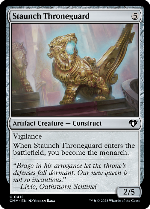 Staunch Throneguard (CMM-412) - Commander Masters - for just $0.09! 