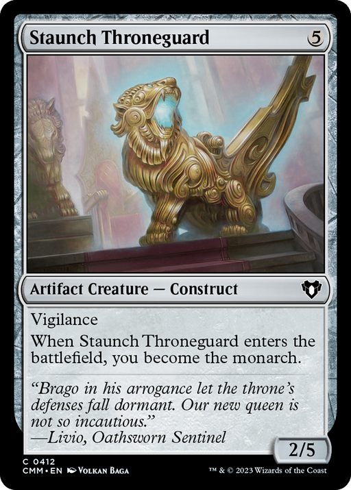 Staunch Throneguard (CMM-412) - Commander Masters - for just $0.09! 
