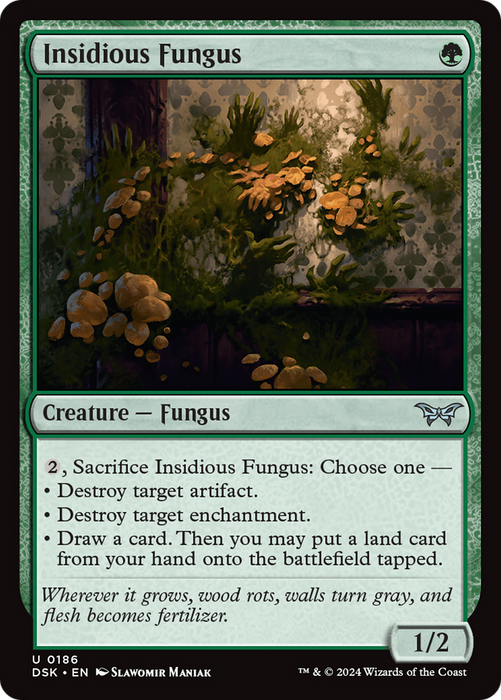 Insidious Fungus (DSK-186) - Duskmourn: House of Horror Foil - for just $0.13! 