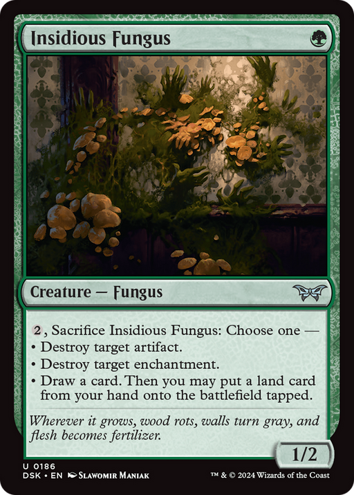 Insidious Fungus (DSK-186) - Duskmourn: House of Horror Foil - for just $0.19! 