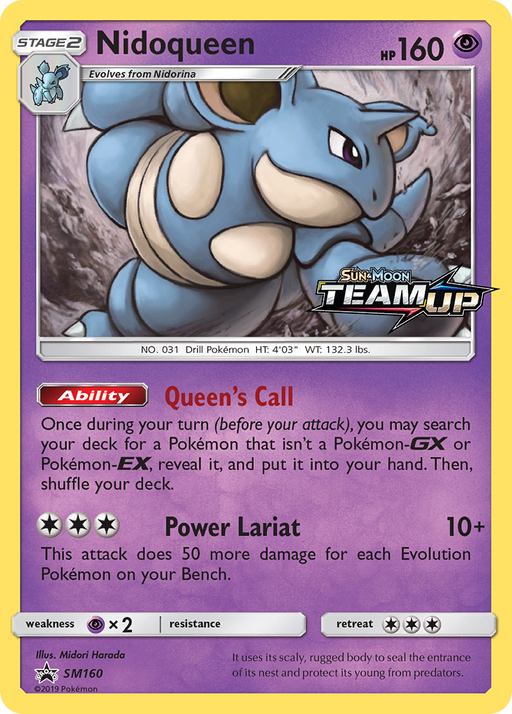 Nidoqueen (SM160) [Sun & Moon: Black Star Promos] - Just $1.05! Shop now at Retro Gaming of Denver