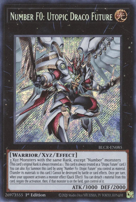 Number F0: Utopic Draco Future [BLCR-EN085] Secret Rare - for just $1.95! 
