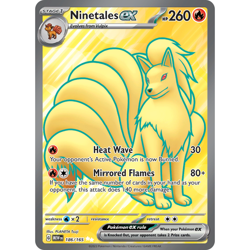 Ninetales ex (186/165) [Scarlet & Violet: 151] - Just $5.95! Shop now at Retro Gaming of Denver