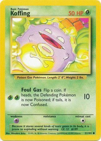 Koffing (51/102) [Base Set Unlimited] - for just $0.40! 