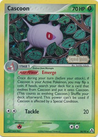 Cascoon (30/92) (Stamped) [EX: Legend Maker] - Just $1.40! Shop now at Retro Gaming of Denver