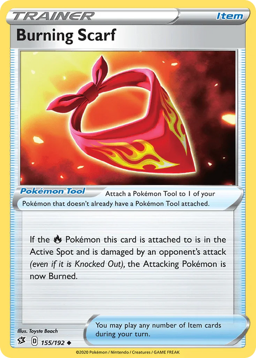 Burning Scarf (155/192) [Sword & Shield: Rebel Clash] - for just $0.10! 