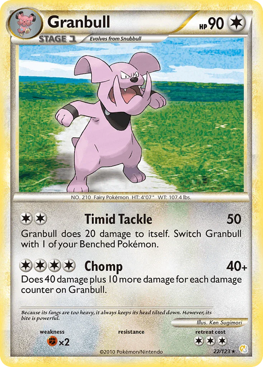 Granbull (22/123) [HeartGold & SoulSilver: Base Set] - for just $0.35! 
