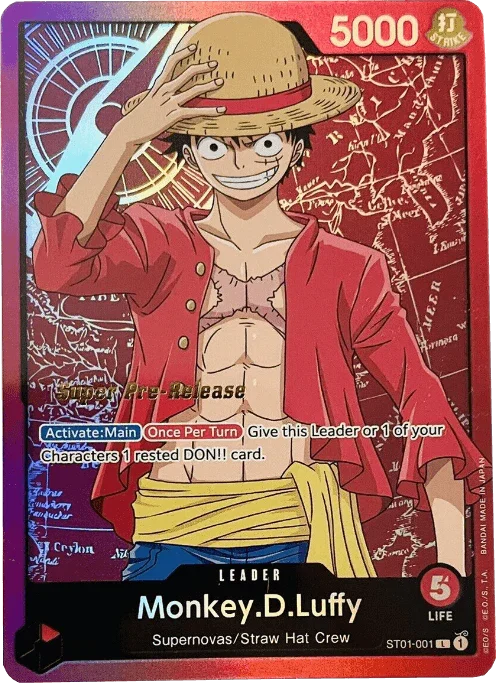 Monkey.D.Luffy (001) [Super Pre-Release Starter Deck: Straw Hat Crew] - for just $373.15! 