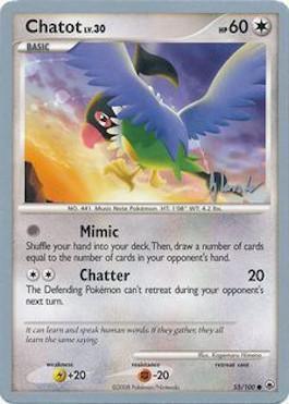 Chatot LV.30 (55/100) (Empotech - Dylan Lefavour) [World Championships 2008] - for just $0.40! 
