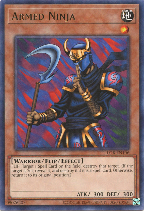 Armed Ninja (25th Anniversary) [LOB-EN106] Rare - for just $0.10! 