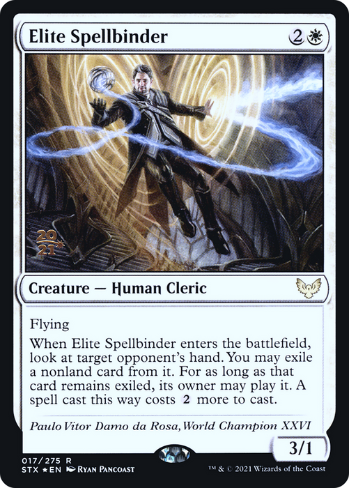 Elite Spellbinder (PRE-17S) - Strixhaven: School of Mages Promos Foil - for just $0.28! 