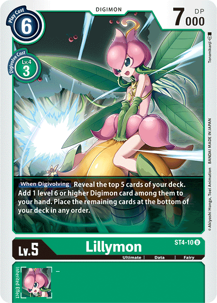 Lillymon [ST4-10] [Starter Deck: Giga Green] - Just $0.09! Shop now at Retro Gaming of Denver