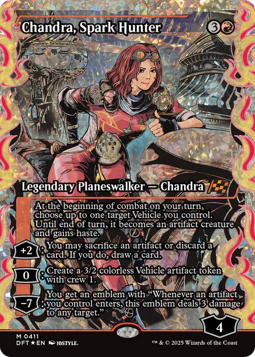 Chandra, Spark Hunter (DFT-411) - Aetherdrift: (Showcase) Foil - for just $21.95! 