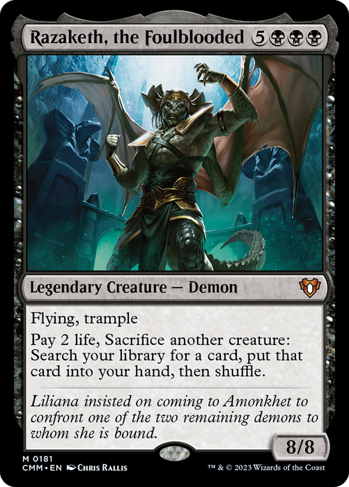 Razaketh, the Foulblooded (CMM-181) - Commander Masters - for just $3.94! 