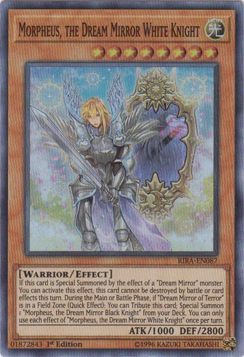 Morpheus, the Dream Mirror White Knight [RIRA-EN087] Super Rare - for just $0.10! 