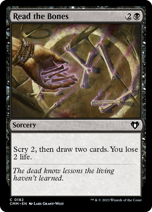 Read the Bones (CMM-182) - Commander Masters - for just $0.07! 
