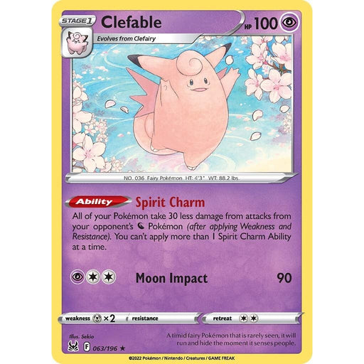 Clefable (063/196) [Sword & Shield: Lost Origin] - Just $0.05! Shop now at Retro Gaming of Denver