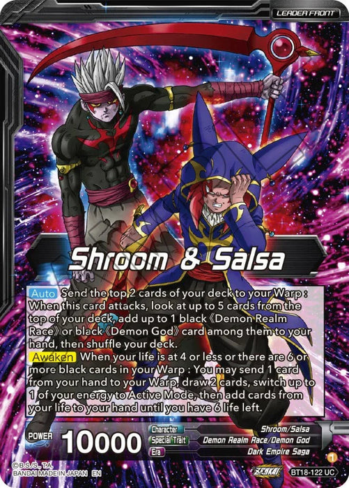 Shroom & Salsa // Demon God Shroom & Salsa, Deadly Genius (BT18-122) [Dawn of the Z-Legends] - for just $0.10! 